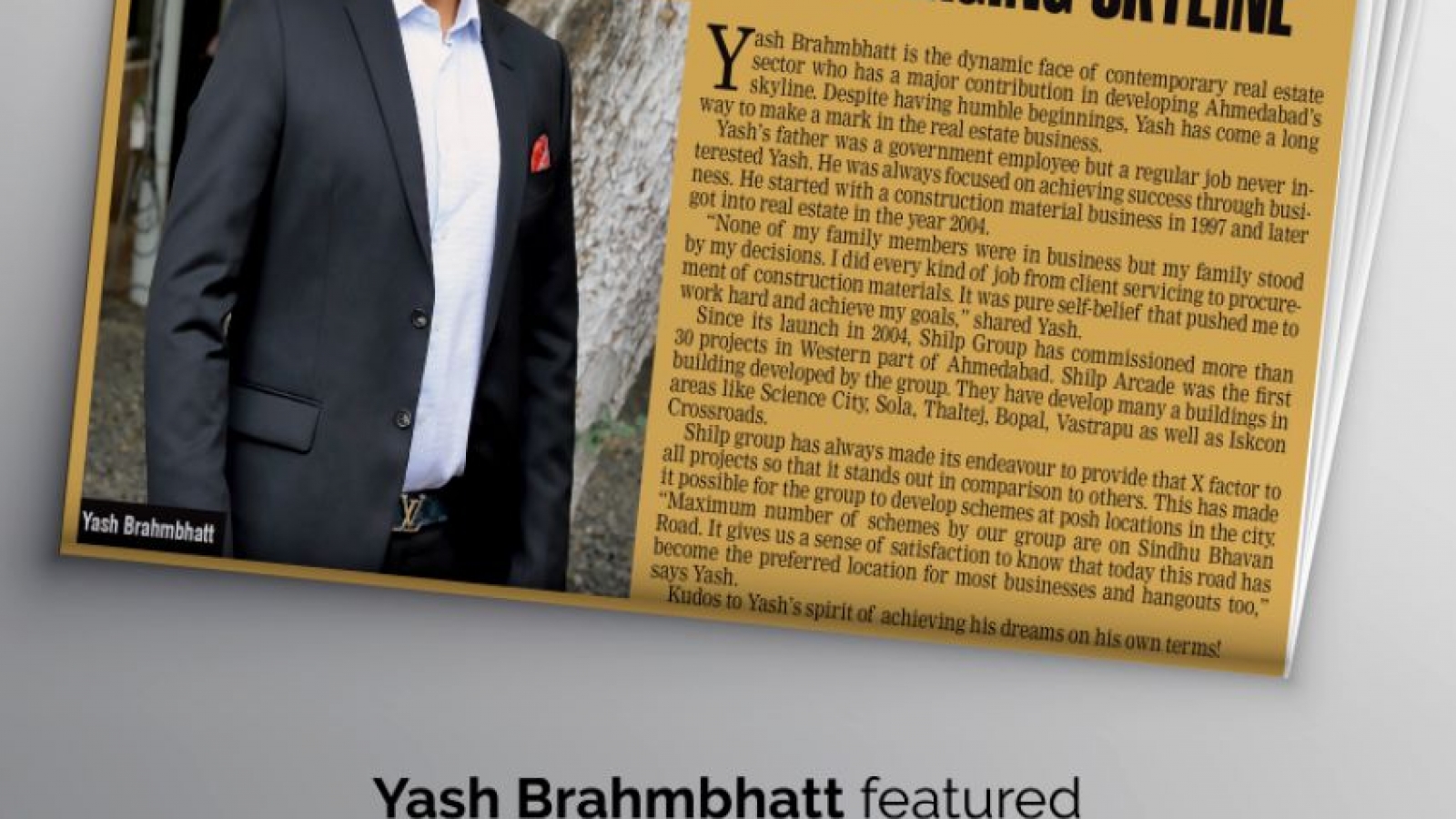 yash brahmbhatt times of india article